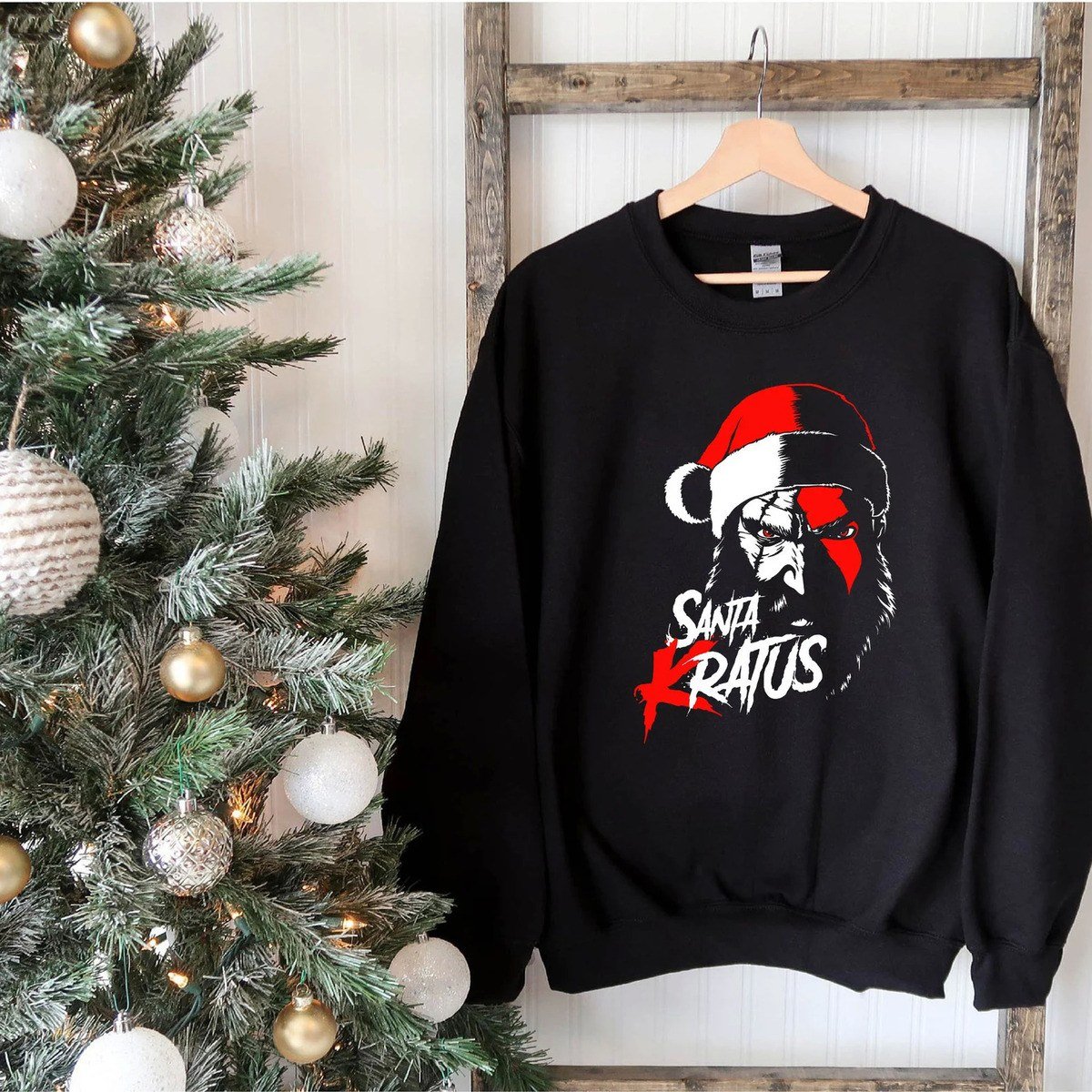 God Of War Ragnarök Santa Kratus T-Shirt God Of War Ragnarök Santa Kratus T-Shirt