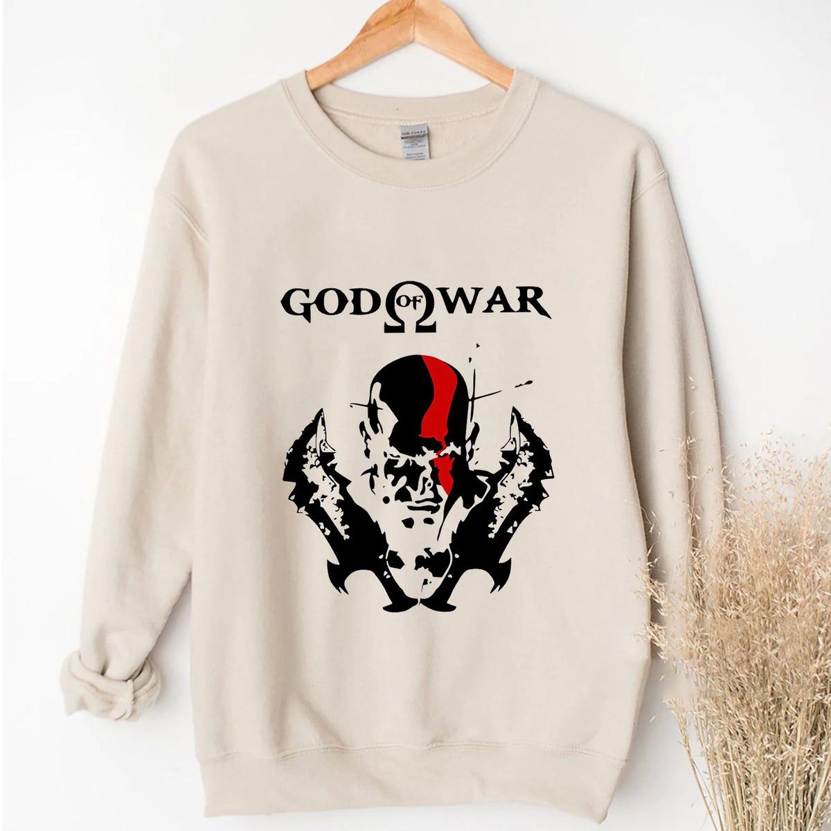 God Of War Ragnarök Kratos With Blades Of Chaos T-Shirt God Of War Ragnarök Kratos With Blades Of Chaos T-Shirt