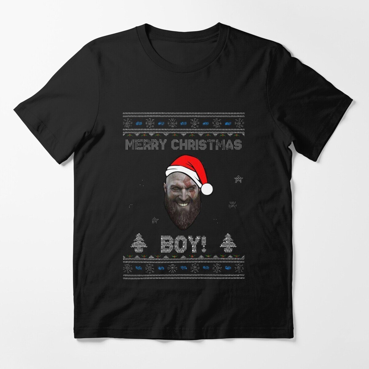 God Of War Kratos Merry Christmas Boy! T-Shirt God Of War Kratos Merry Christmas Boy! T-Shirt