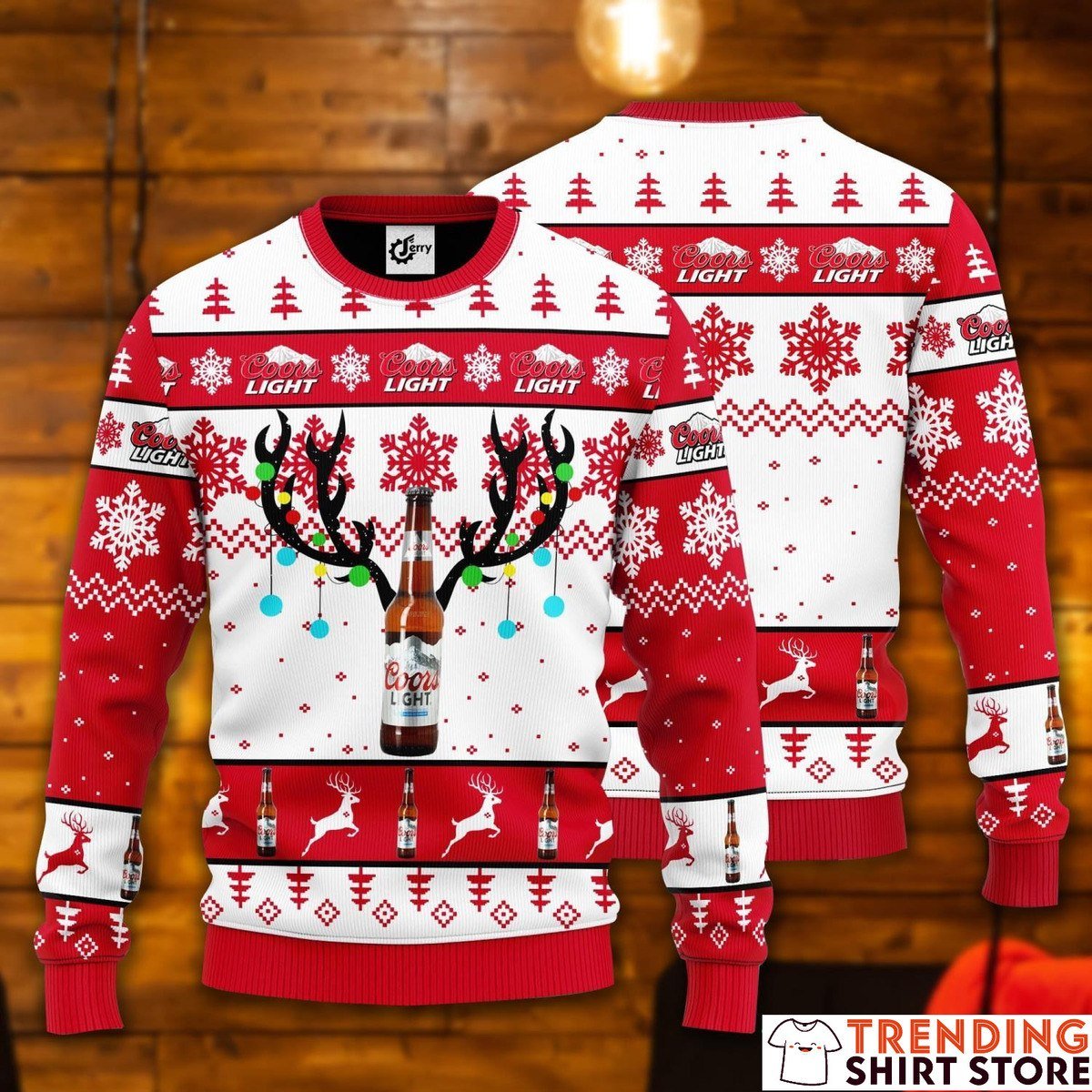 Coors Light Ugly Christmas Sweater Reindeer Beer Bottle Christmas Gift Coors Light Ugly Christmas Sweater Reindeer Beer Bottle Christmas Gift