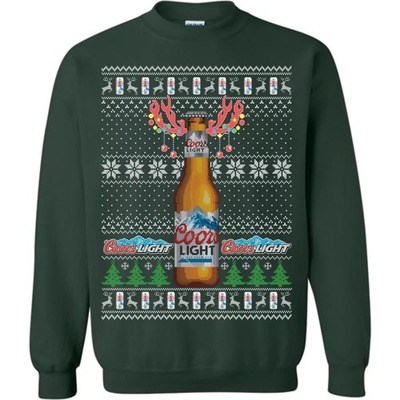 Funny Coors Light Ugly Christmas Sweater Reindeer Beer Bottle Funny Coors Light Ugly Christmas Sweater Reindeer Beer Bottle