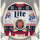 A Fine Pilsner Beer Logo Miller Lite Ugly Christmas Sweater A Fine Pilsner Beer Logo Miller Lite Ugly Christmas Sweater