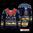 Vintage Miller Lite Ugly Christmas Sweater Gift For Beer Lovers