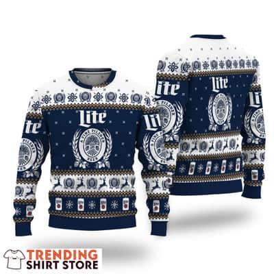 Miller Lite Ugly Christmas Sweater A Fine Pilsner Beer For Beer Drinkers Miller Lite Ugly Christmas Sweater A Fine Pilsner Beer For Beer Drinkers