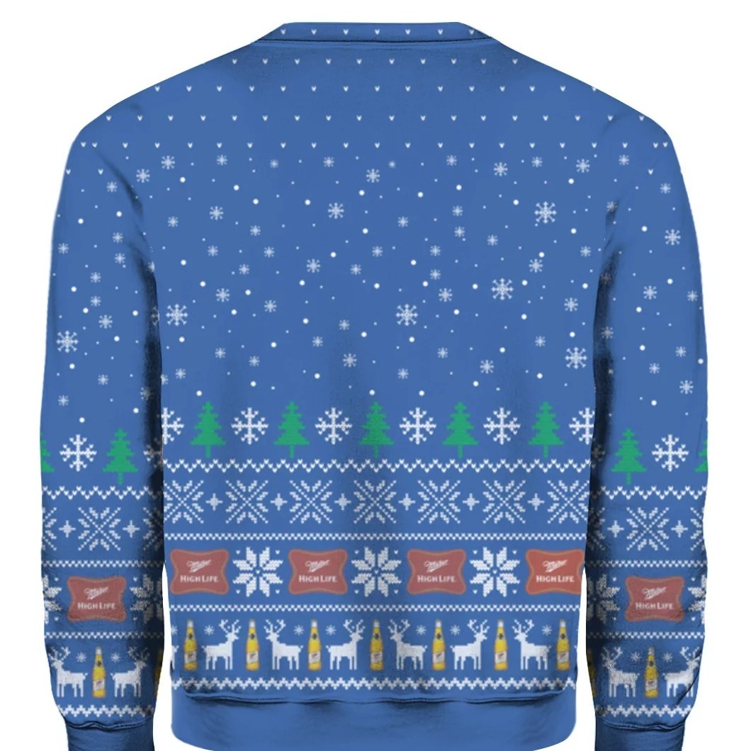 Miller High Life Ugly Christmas Sweater Lady In The Moon Christmas Gift Miller High Life Ugly Christmas Sweater Lady In The Moon Christmas Gift