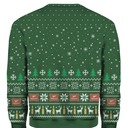 Green Girl In The Moon Miller High Life Ugly Christmas Sweater Green Girl In The Moon Miller High Life Ugly Christmas Sweater