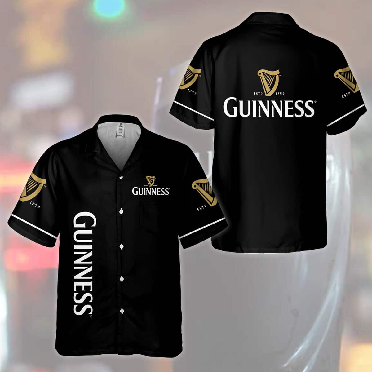 Basic Guinness Hawaiian Shirt For Beer Lovers Basic Guinness Hawaiian Shirt For Beer Lovers