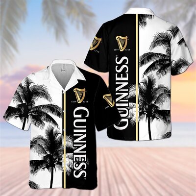 Vintage Guinness Hawaiian Shirt Palm Island Beach Lovers Gift Vintage Guinness Hawaiian Shirt Palm Island Beach Lovers Gift