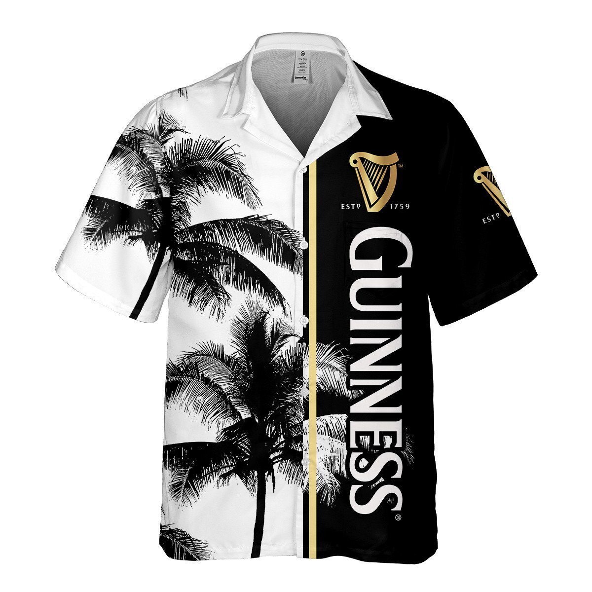 Vintage Guinness Hawaiian Shirt Palm Island Beach Lovers Gift Vintage Guinness Hawaiian Shirt Palm Island Beach Lovers Gift