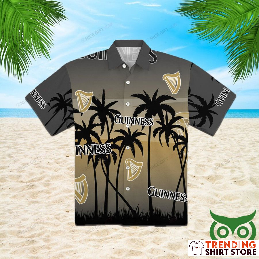 Vintage Guinness Hawaiian Shirt Sunset Birthday Gift For Beach Lovers Vintage Guinness Hawaiian Shirt Sunset Birthday Gift For Beach Lovers