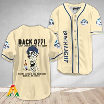 Busch Light Baseball Jersey Funny Achmed Back Off Busch Light Baseball Jersey Funny Achmed Back Off