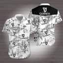Guinness Hawaiian Shirt Black And White Flora For Summer Lovers Guinness Hawaiian Shirt Black And White Flora For Summer Lovers