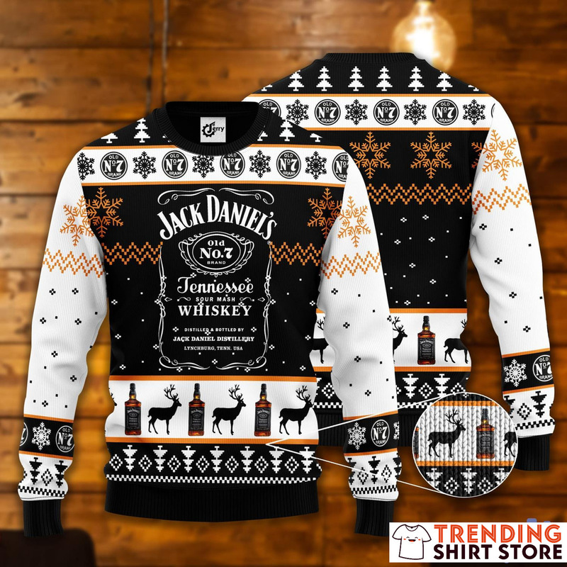 Jack Daniels Ugly Christmas Sweater Jennessee Sour Mash Whiskey Jack Daniels Ugly Christmas Sweater Jennessee Sour Mash Whiskey