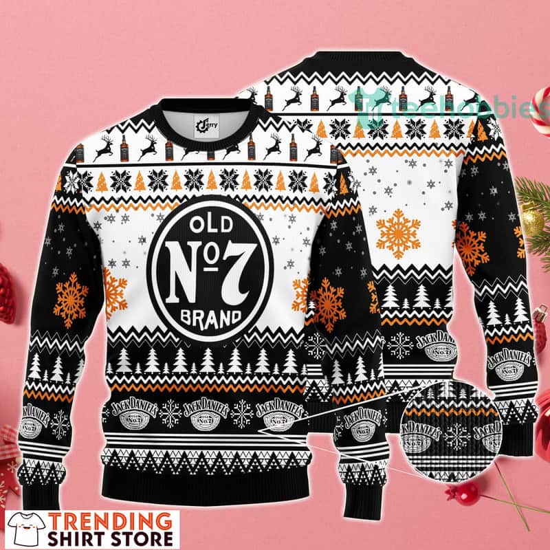 Jack Daniels Ugly Christmas Sweater Old No.7 Brand For Whiskey Drinkers Jack Daniels Ugly Christmas Sweater Old No.7 Brand For Whiskey Drinkers
