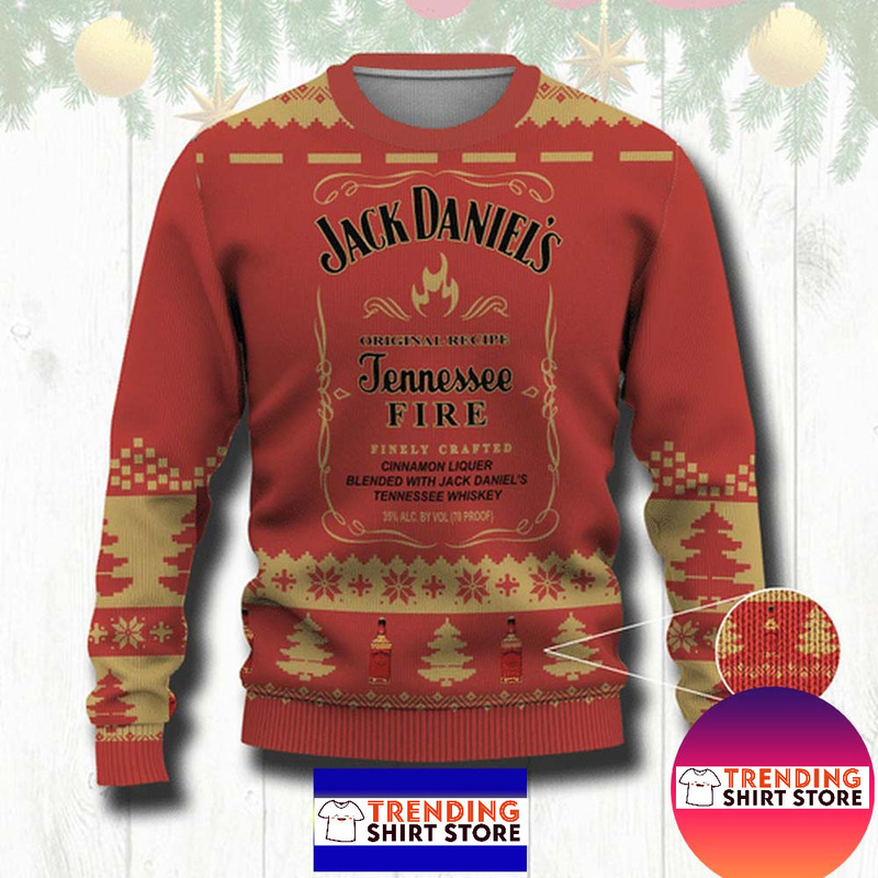 Jack Daniels Ugly Christmas Sweater Tennessee Fire Finely Crafted For Whiskey Drinkers Jack Daniels Ugly Christmas Sweater Tennessee Fire Finely Crafted For Whiskey Drinkers