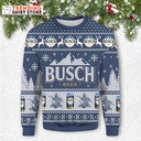 Busch Beer Ugly Christmas Sweater Basic Blue Xmas Gift Busch Beer Ugly Christmas Sweater Basic Blue Xmas Gift