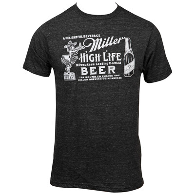 Classic Miller High Life Beer T-Shirt Girl In The Moon Classic Miller High Life Beer T-Shirt Girl In The Moon