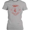 Miller High Life T-Shirt Basic Girl In The Moon