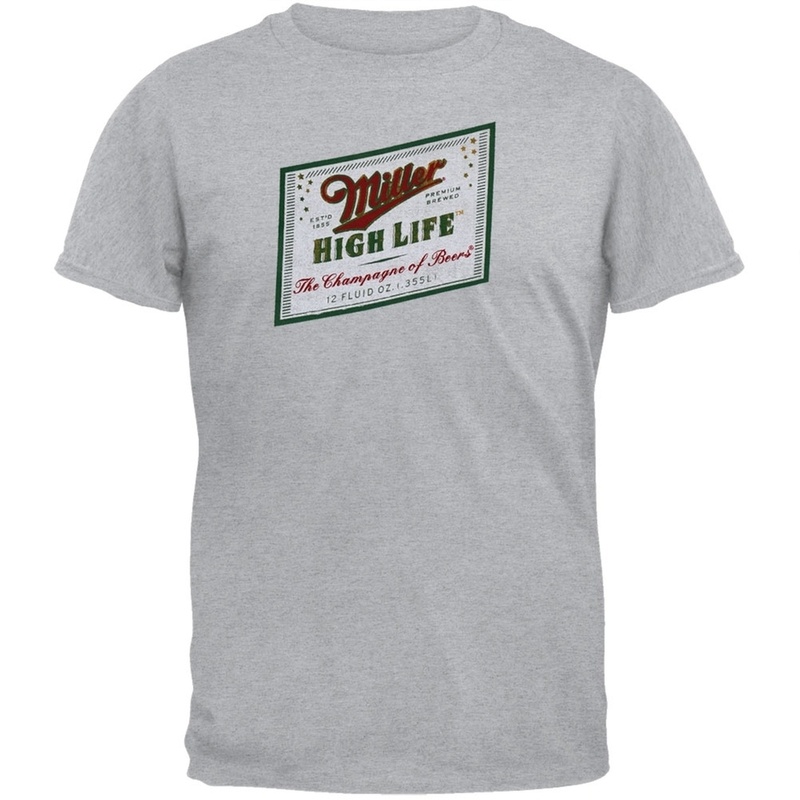 Classic Miller High Life T-Shirt The Champagne Of Beers Classic Miller High Life T-Shirt The Champagne Of Beers