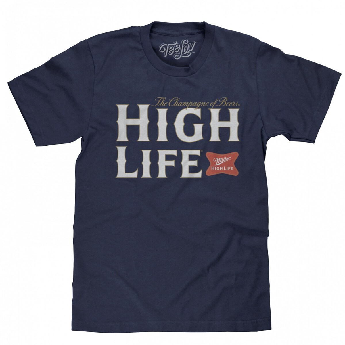 Miller High Life Logo T-Shirt The Champion Of Beers Miller High Life Logo T-Shirt The Champion Of Beers