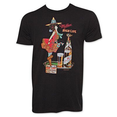 Miller High Life T-Shirt Vintage Girl Miller High Life T-Shirt Vintage Girl