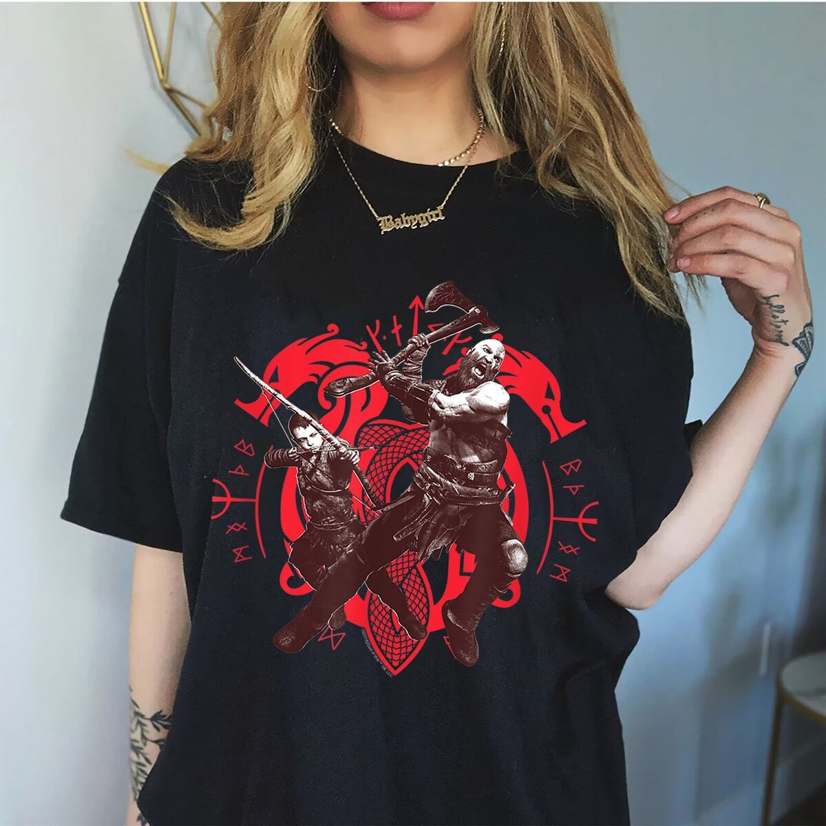 God Of War Ragnarök Kratos and Atreus Adventure T-Shirt