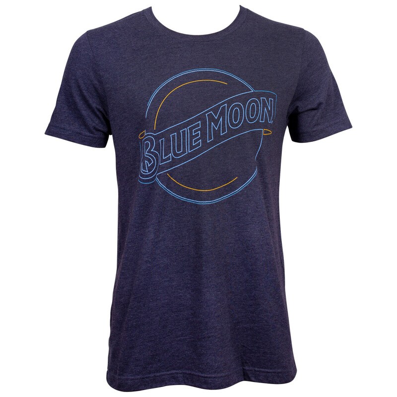 Blue Moon T-Shirt Neon Light Logo Blue Moon T-Shirt Neon Light Logo