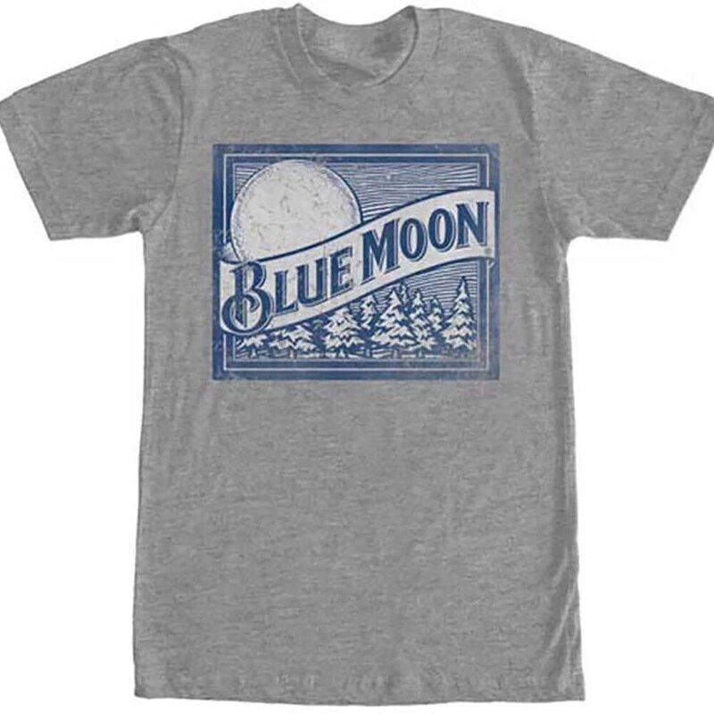Blue Moon Beer T-Shirt Christmas Forest Blue Moon Beer T-Shirt Christmas Forest