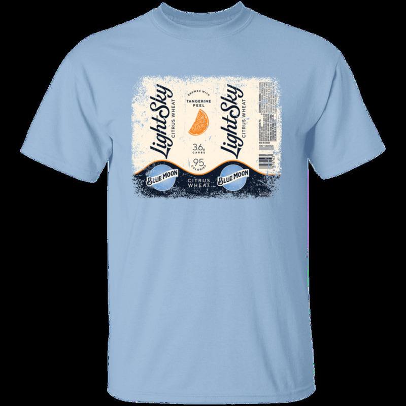 Blue Moon T-Shirt Light Sky From Citrus Wheat