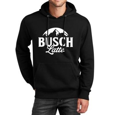 Busch Latte Hoodie Basic White Logo For Beer Lovers