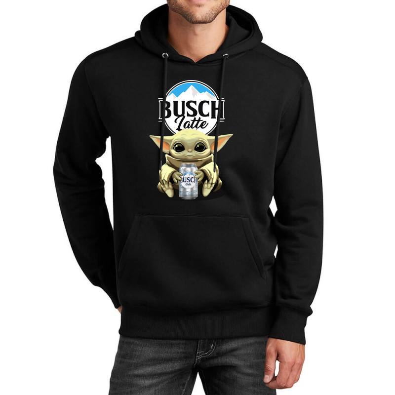 Baby Yoda Loves Busch Latte Hoodie