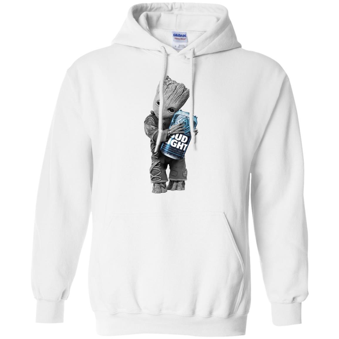 Marvel Baby Groot Loves Bud Light Hoodie Marvel Baby Groot Loves Bud Light Hoodie