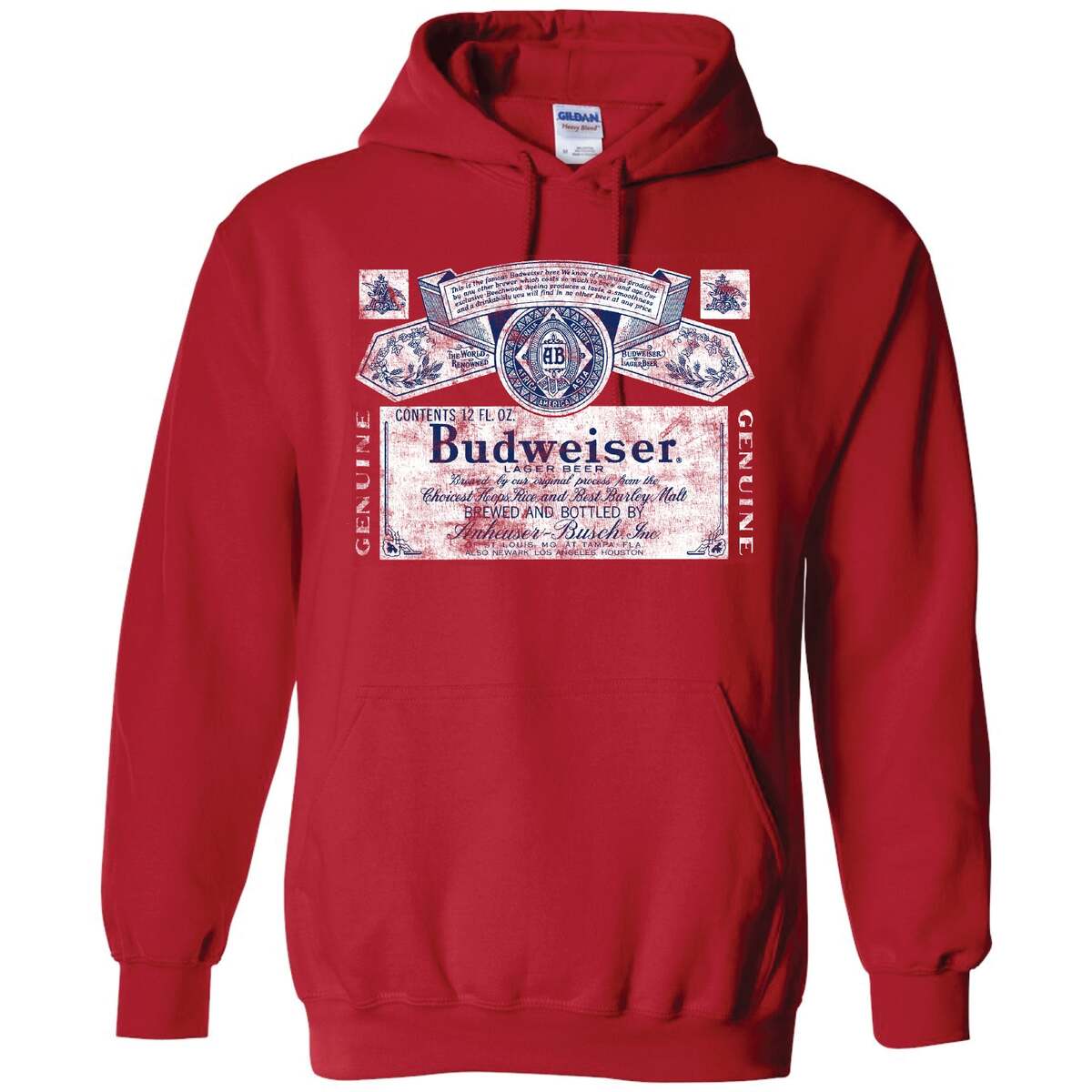 Genuine Budweiser Hoodie Best Gift For Beer Lovers Genuine Budweiser Hoodie Best Gift For Beer Lovers