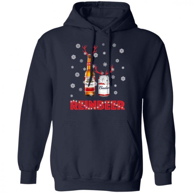 Funny Budweiser Hoodie Reinbeer For Beer Lovers