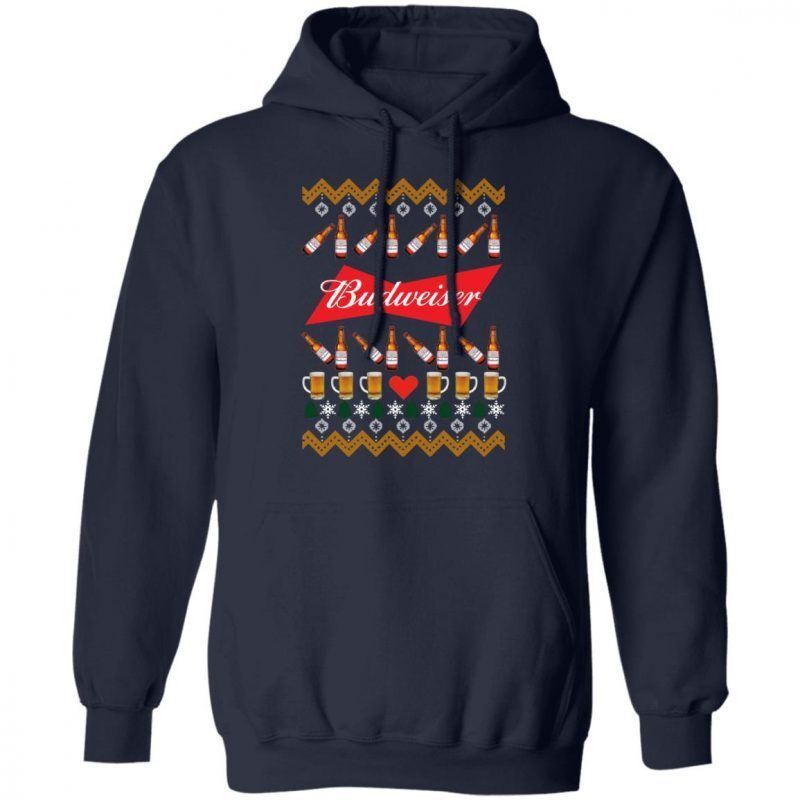 Funny Budweiser Hoodie Beer Bottles And Glasses For Beer Drinkers