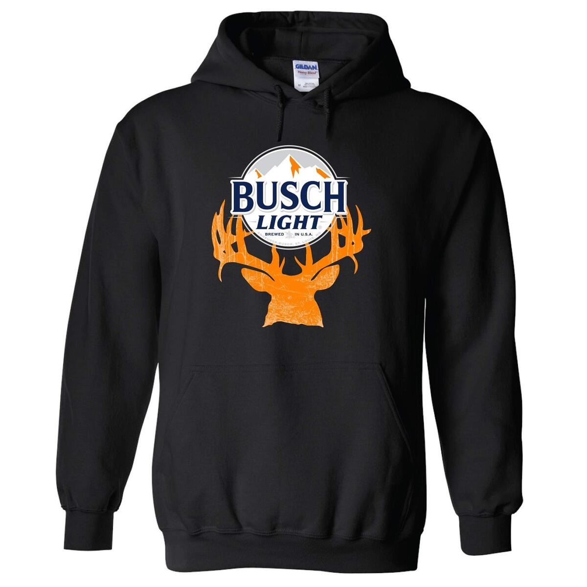 Busch Light Hoodie Orange Deer Horn Gift For Beer Lovers Busch Light Hoodie Orange Deer Horn Gift For Beer Lovers
