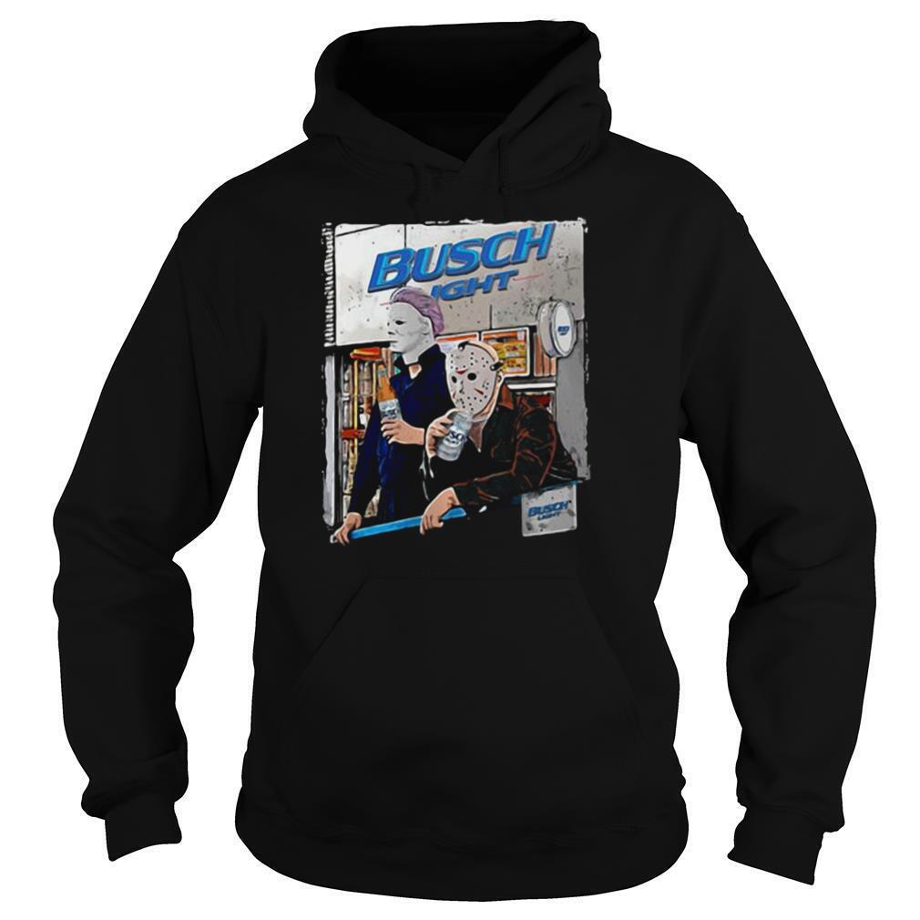 Busch Light Hoodie Michael Myers And Jason Voorhees Busch Light Hoodie Michael Myers And Jason Voorhees