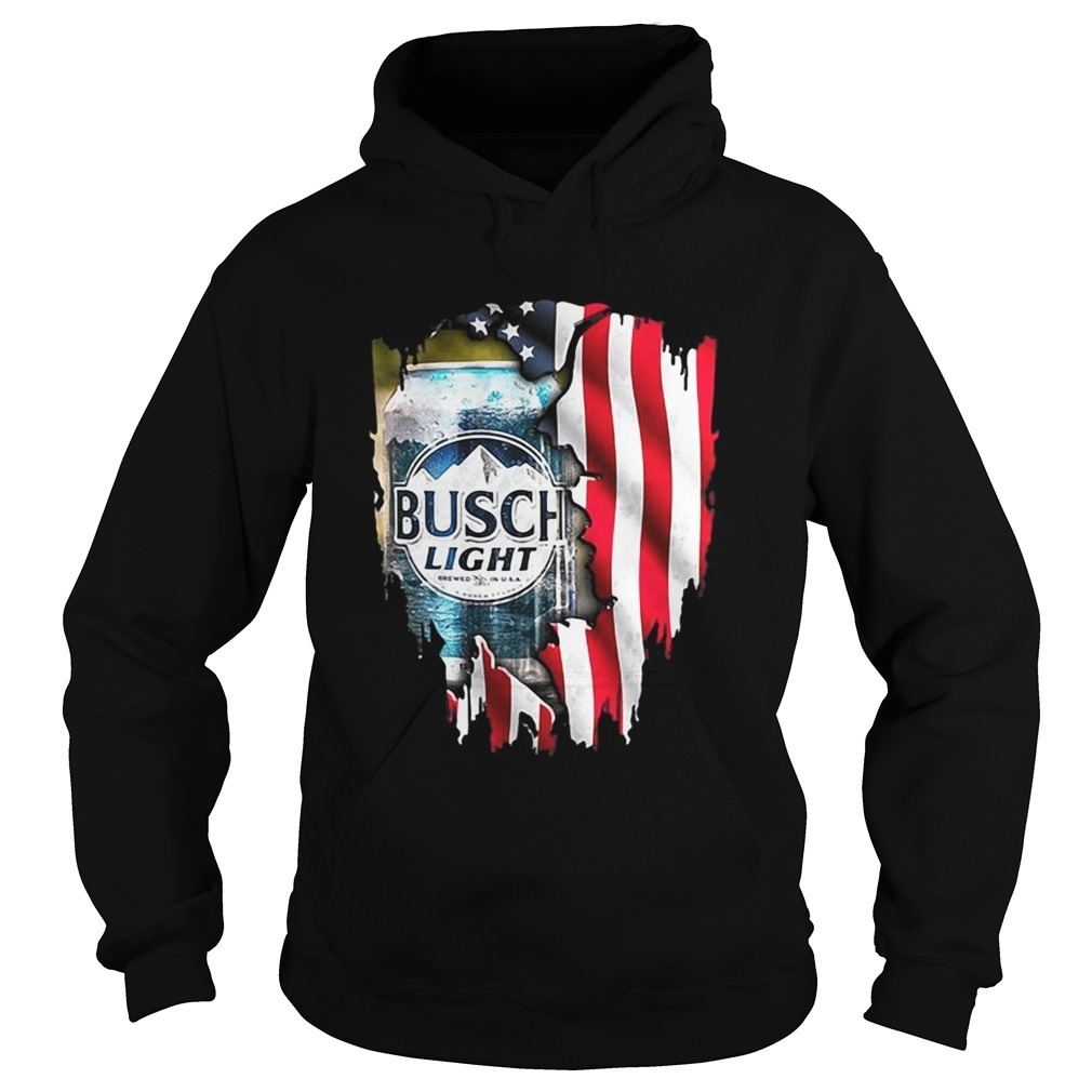 Busch Light Beer American Flag Hoodie