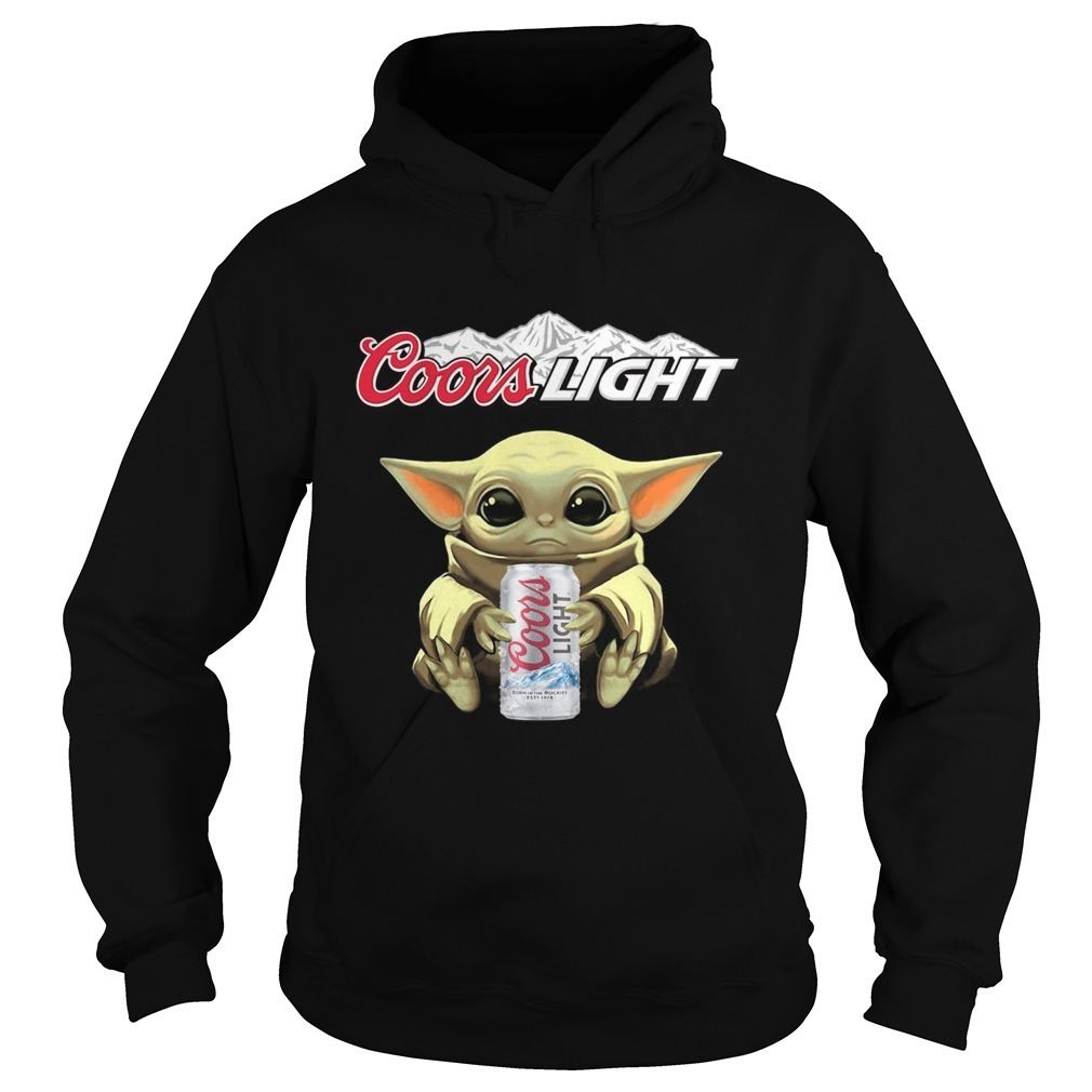 Baby Yoda Star Wars Loves Coors Light Hoodie