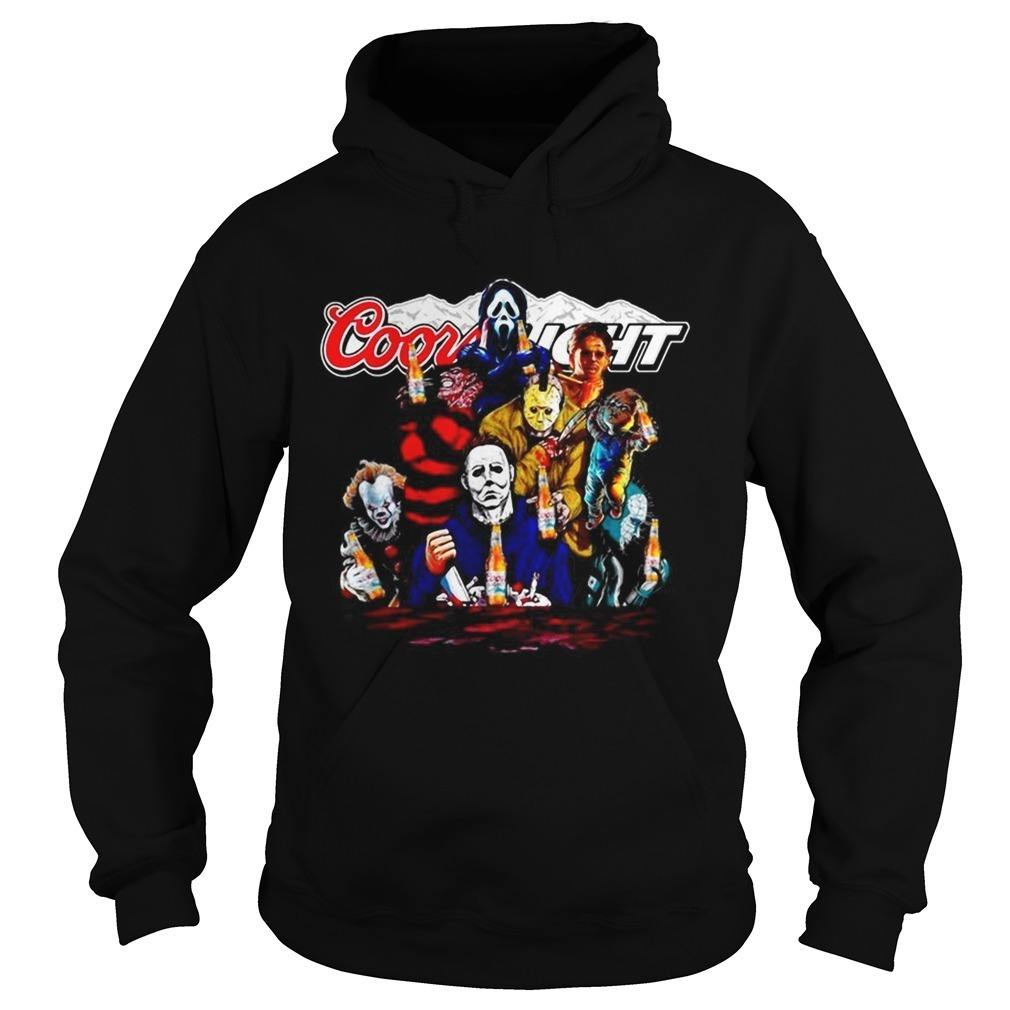 Coors Light Hoodie Halloween Horror Characters