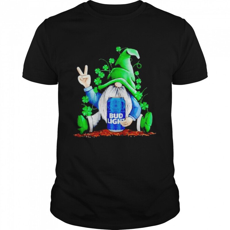 Gnomie Loves Bud Light Beer St. Patrick‘s Day T-Shirt Gnomie Loves Bud Light Beer St. Patrick‘s Day T-Shirt
