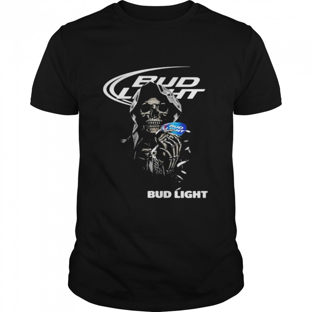 Horror Skull And Bud Light Beer T-Shirt Horror Skull And Bud Light Beer T-Shirt