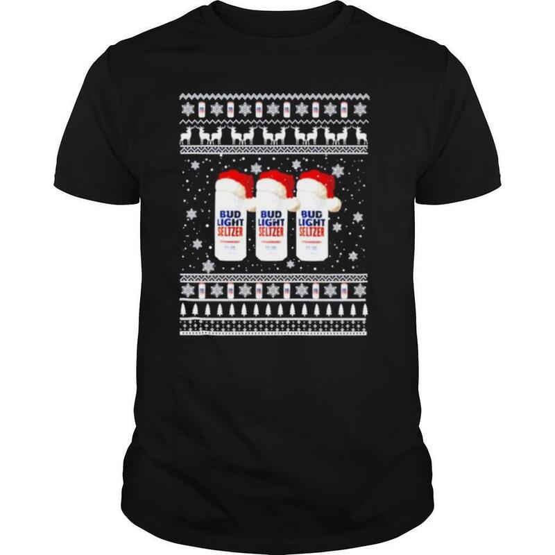 Bud Light Seltzer T-Shirt Three Christmas Cans For Beer Lovers Bud Light Seltzer T-Shirt Three Christmas Cans For Beer Lovers