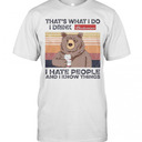 Retro Bear That’s What I Do I Drink Budweiser T-Shirt Retro Bear That’s What I Do I Drink Budweiser T-Shirt
