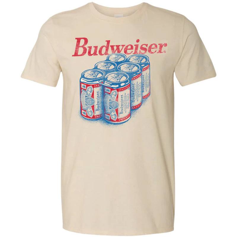 Budweiser Six Pack T-Shirt Gift For Beer Drinkers Budweiser Six Pack T-Shirt Gift For Beer Drinkers