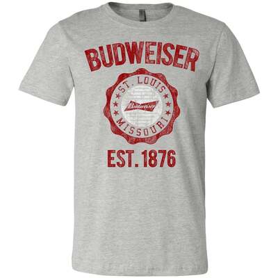 Budweiser T-Shirt St. Louis Missouri Est. 1876 Budweiser T-Shirt St. Louis Missouri Est. 1876