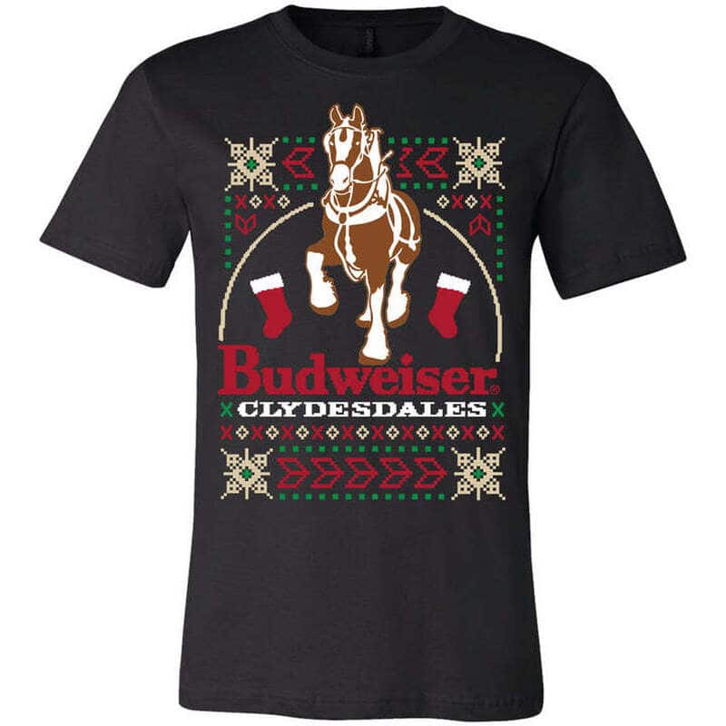Budweiser Clydesdales T-Shirt Christmas Gift For Beer Lovers Budweiser Clydesdales T-Shirt Christmas Gift For Beer Lovers