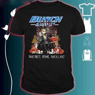 Jack Skellington The Nightmare Before Busch Light T-Shirt Jack Skellington The Nightmare Before Busch Light T-Shirt