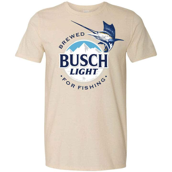 Brewed Busch Light T-Shirt For Fishing Lovers