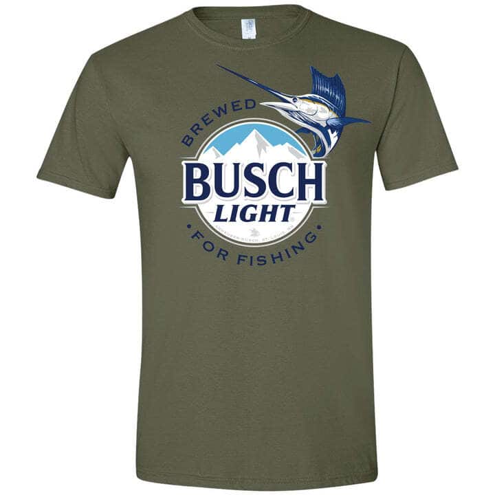 Brewed Busch Light T-Shirt For Fishing Lovers Brewed Busch Light T-Shirt For Fishing Lovers